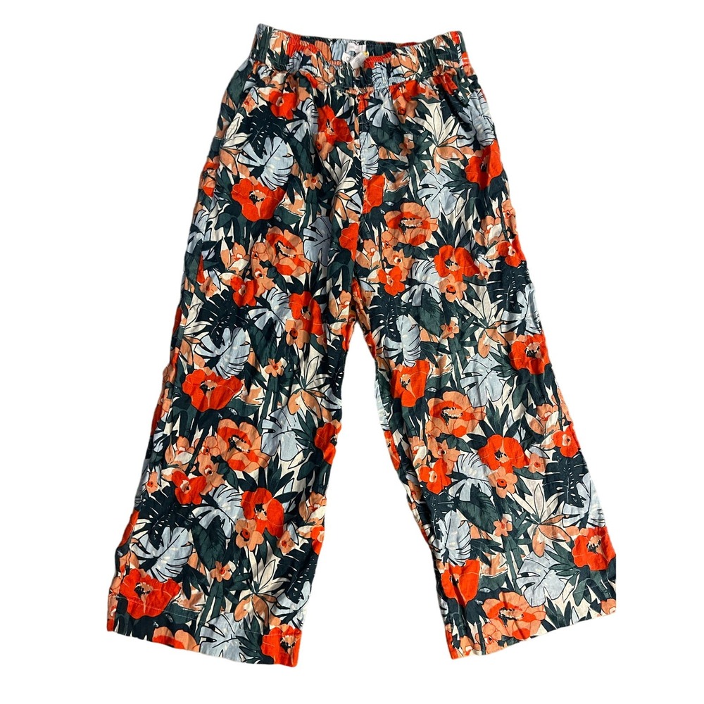 C&C California Floral Capris - Orange and Green